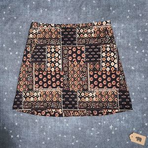 Hollister Y2K Mini Skirt Floral Multi Print Pink Navy Junior 7